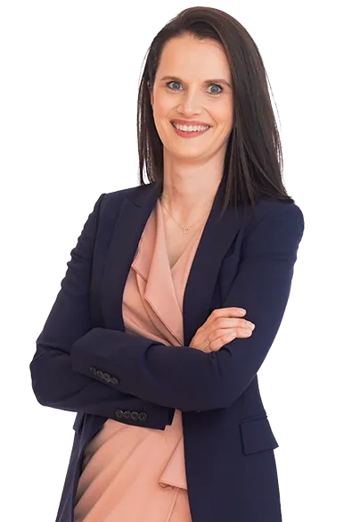 Portrait of Birgit Schrenk in business attire