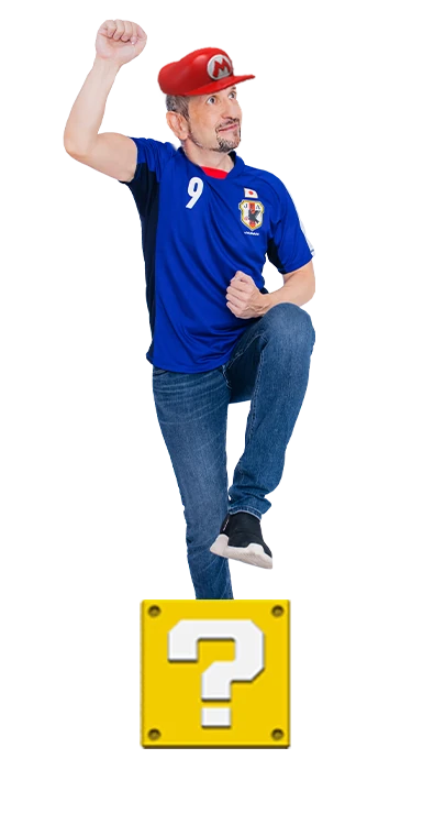 Bernhard Steger cheers in football pose with raised fist and energetic step forward - athletic, passionate, and full of team spirit.